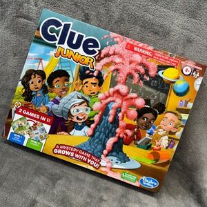 Clue Junior Board‎ Game Ages 4+ Double Sided Gameboard 2 Games in 1 Hasbro